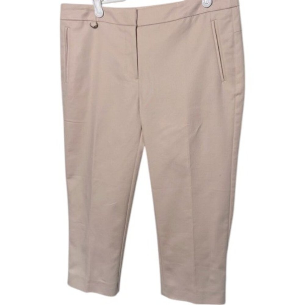 Adrianna Papell blush pink capri pants size 8